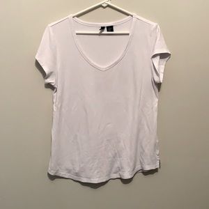 Cynthia Rowley white shirt sleeve tee shirt. Sz XL